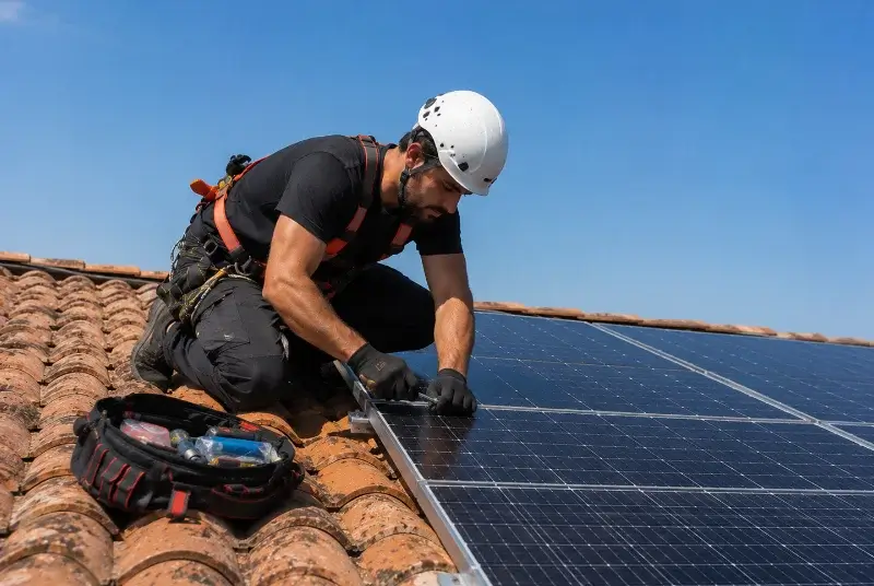 Maintenance et monitoring de panneaux solaires à Pluherlin