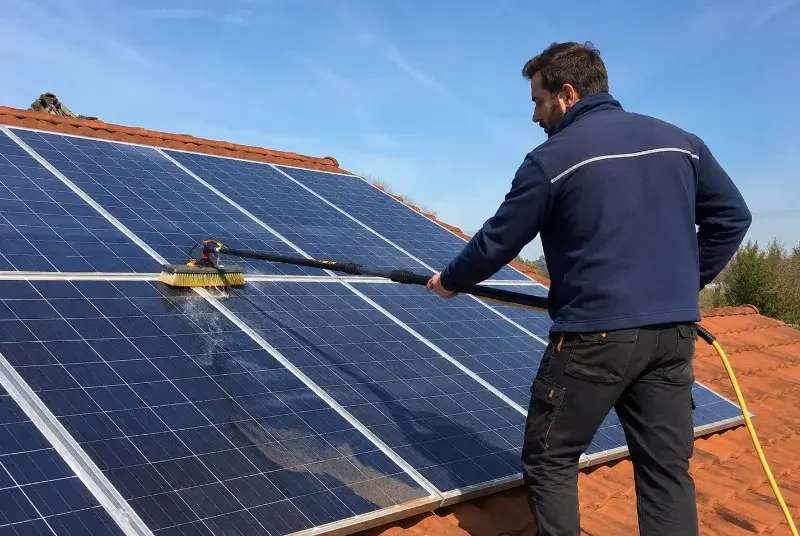 Nettoyage et entretien de panneaux solaires à Pluherlin